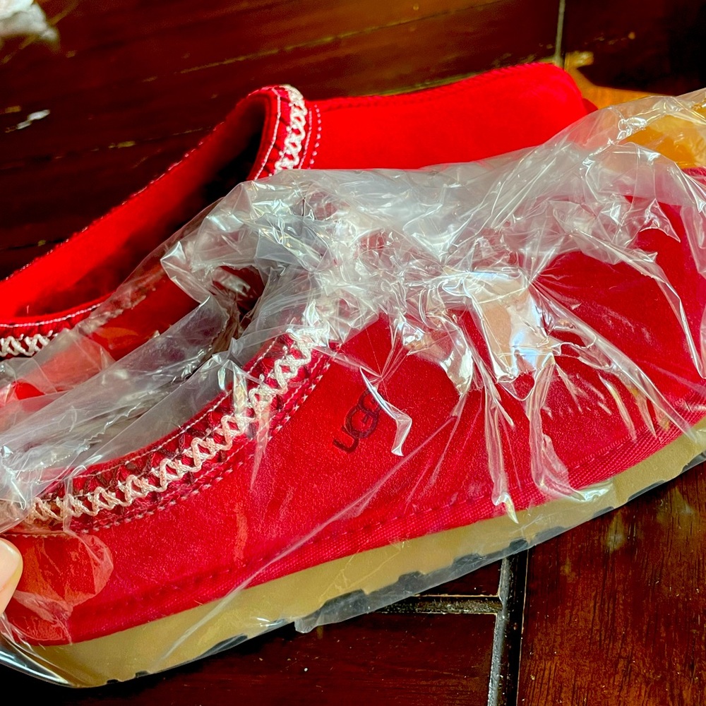 Red Ugg slippers